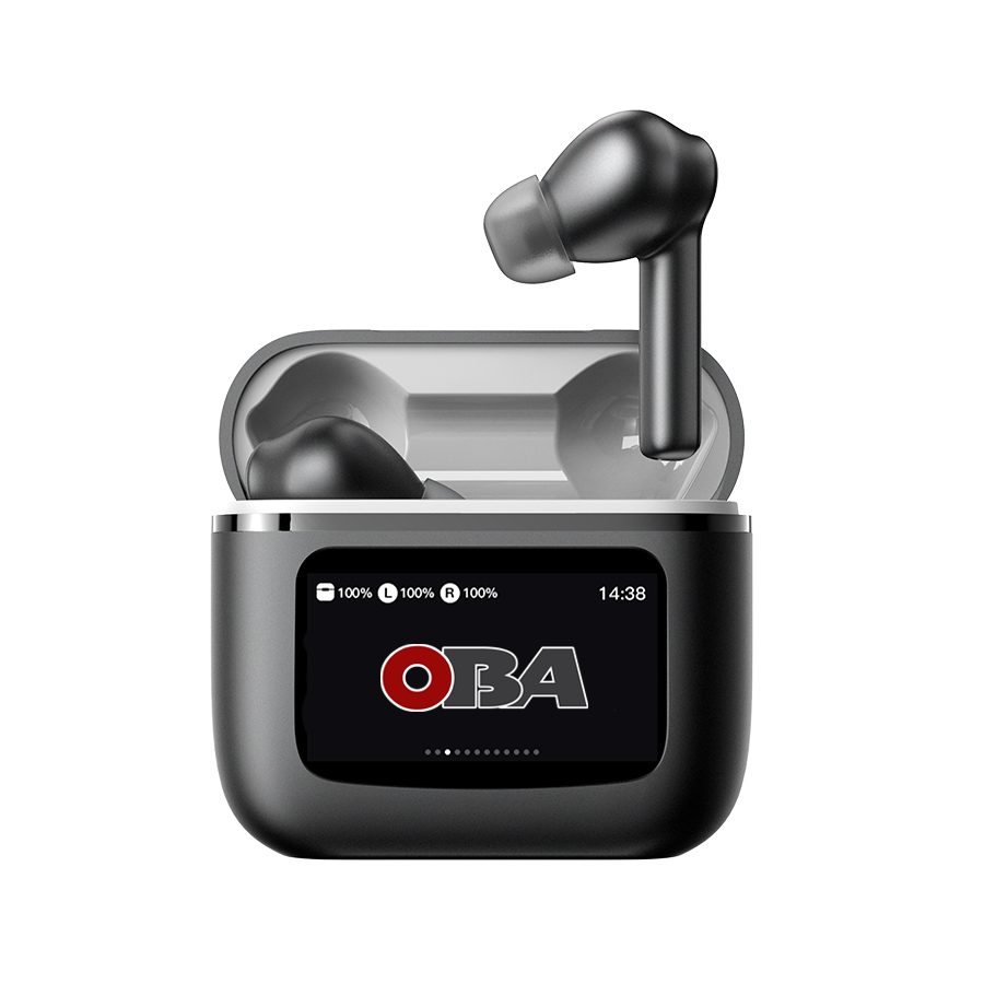 oba-prox5-auricolari-bluetooth-53-cuffie-wireless-in-ear-stereo-enc-anc-cancellazione-rumore-lcd-colore-ipx5-impermeabile