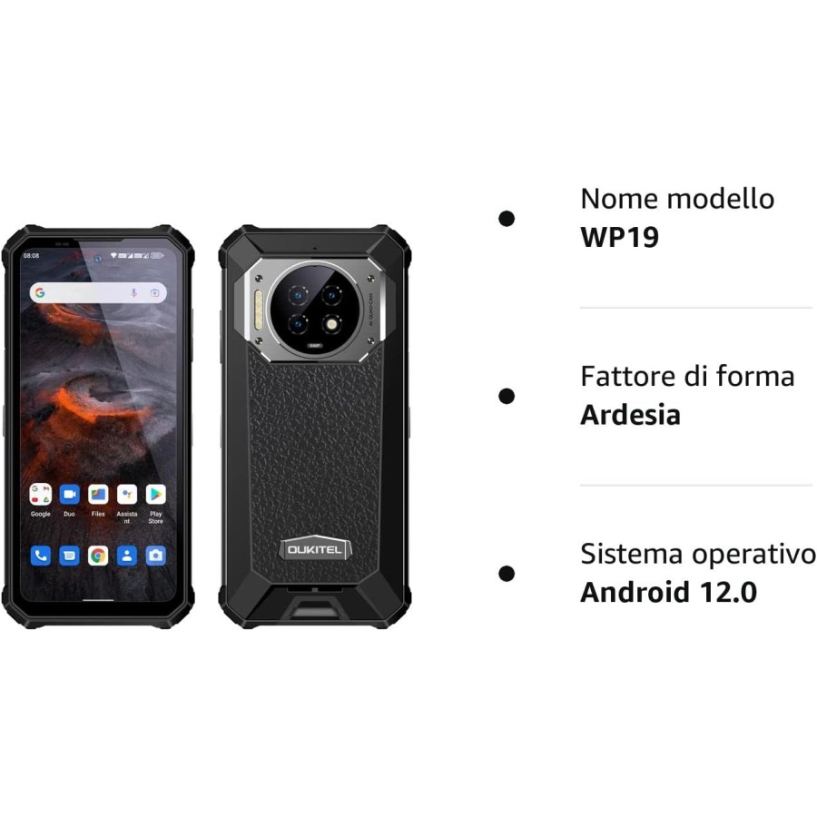 Oukitel WP19 Pro: Rugged Phone, 22000mAh Batt, 64MP Cam, 24+256GB [NFC]