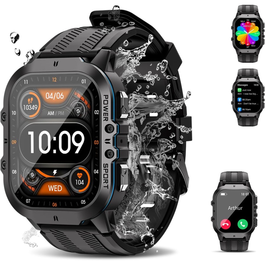 Oukitel BT20 Rugged Outdoor Watch For Men 5ATM Waterproof