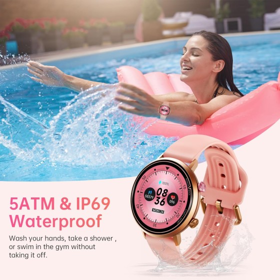 OUKITEL BT60: Slim & Stylish Smartwatch for Women PINK