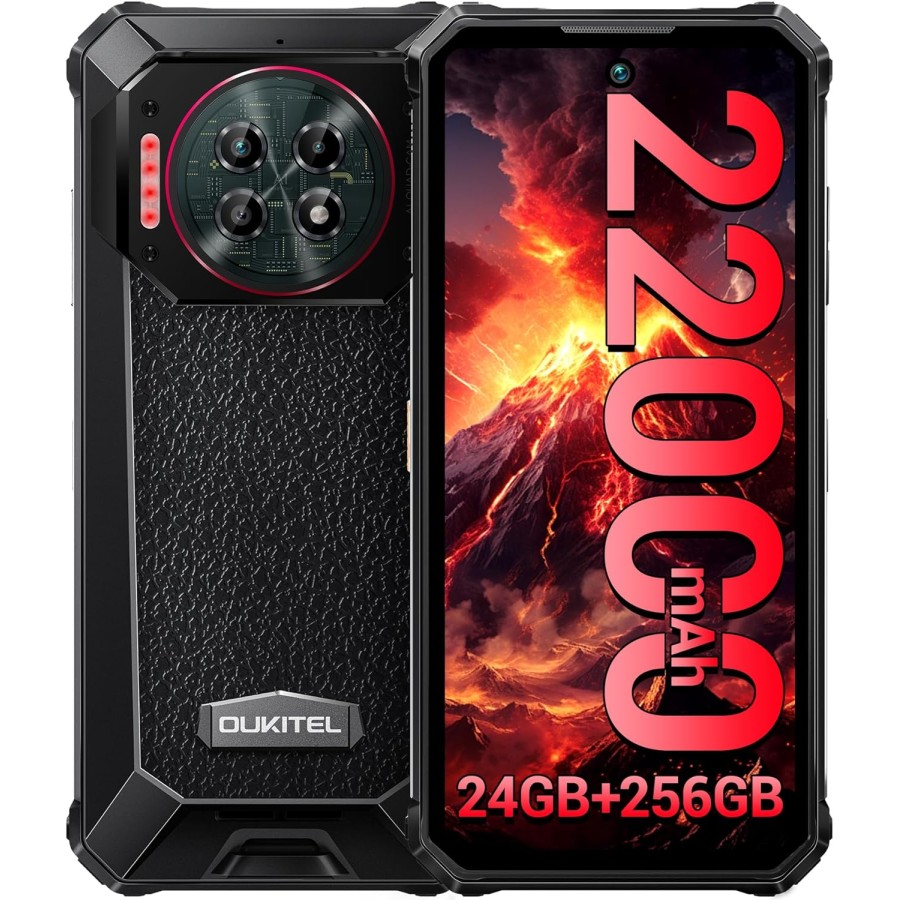 Oukitel WP19 Pro: Rugged Phone, 22000mAh Batt, 64MP Cam, 24+256GB [NFC]