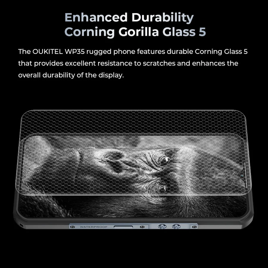 Oukitel WP35 5G Rugged Phone 11000mAh Battery 15mm Body Android 14 (24GB+256GB)
