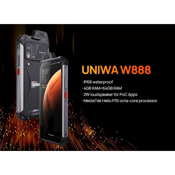 UNIWA W888 ATEX:Ultimate rugged smartphone. Indestructible, waterproof, and always reliable.