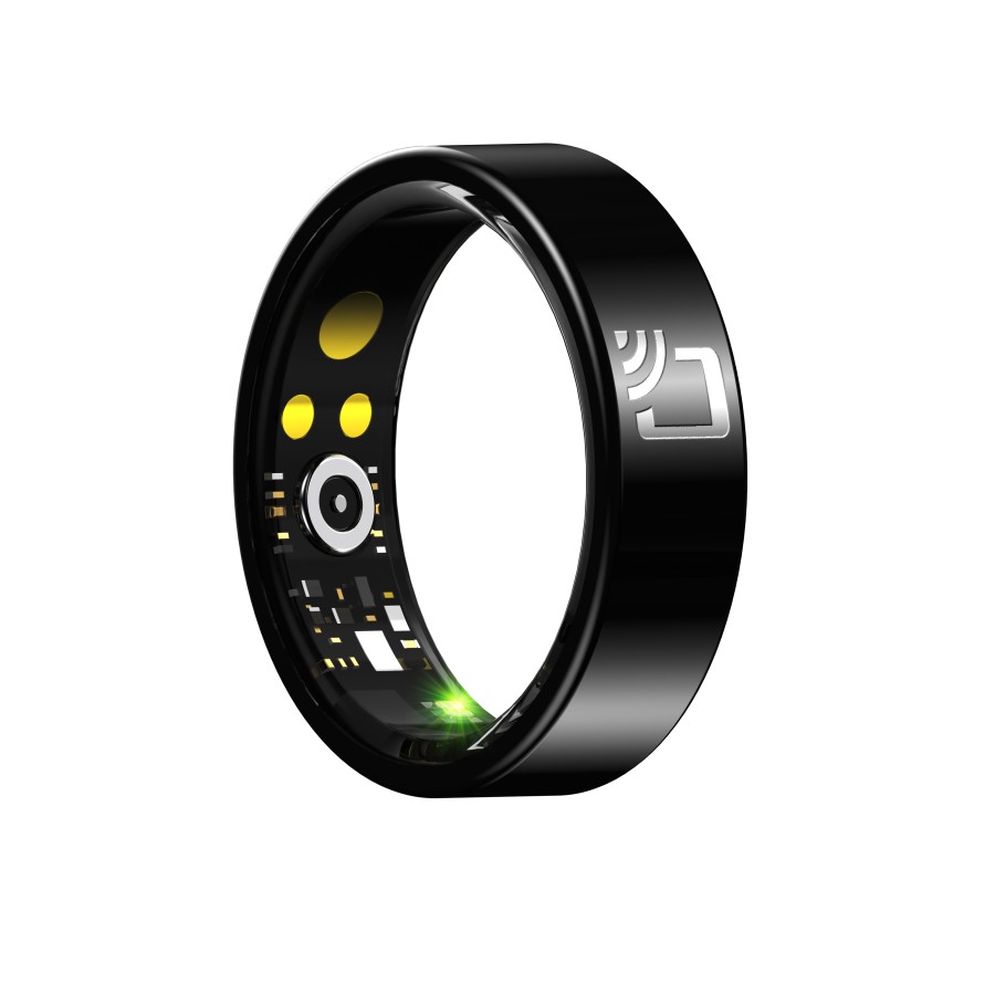 Oba Ring-R10 Anello smart Conta Passi,Distanza,Calorie,Frequenza cardiaca,Qualità del sonno,Livello Stress,Ossigeno sangue, APP