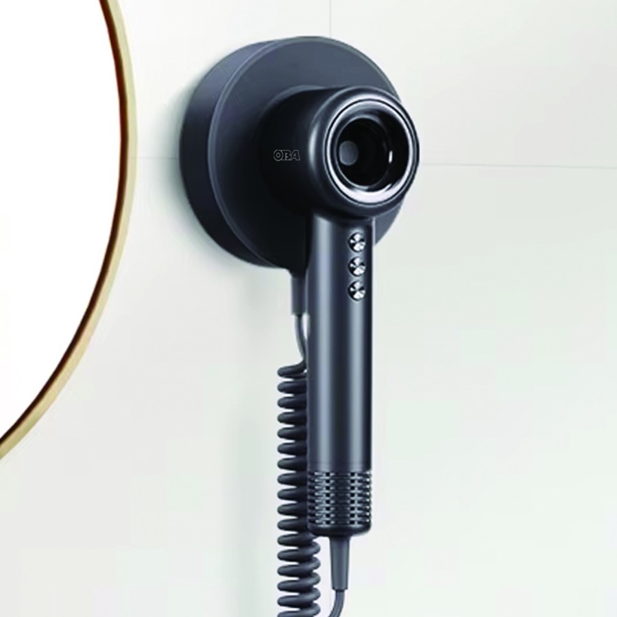 Wall-mounted Hair Dryer: Perfect Blow Dry, Healthy Hair - 500 Million Negative Ions, 120,000 RPM, 75 m/s, 54 dB