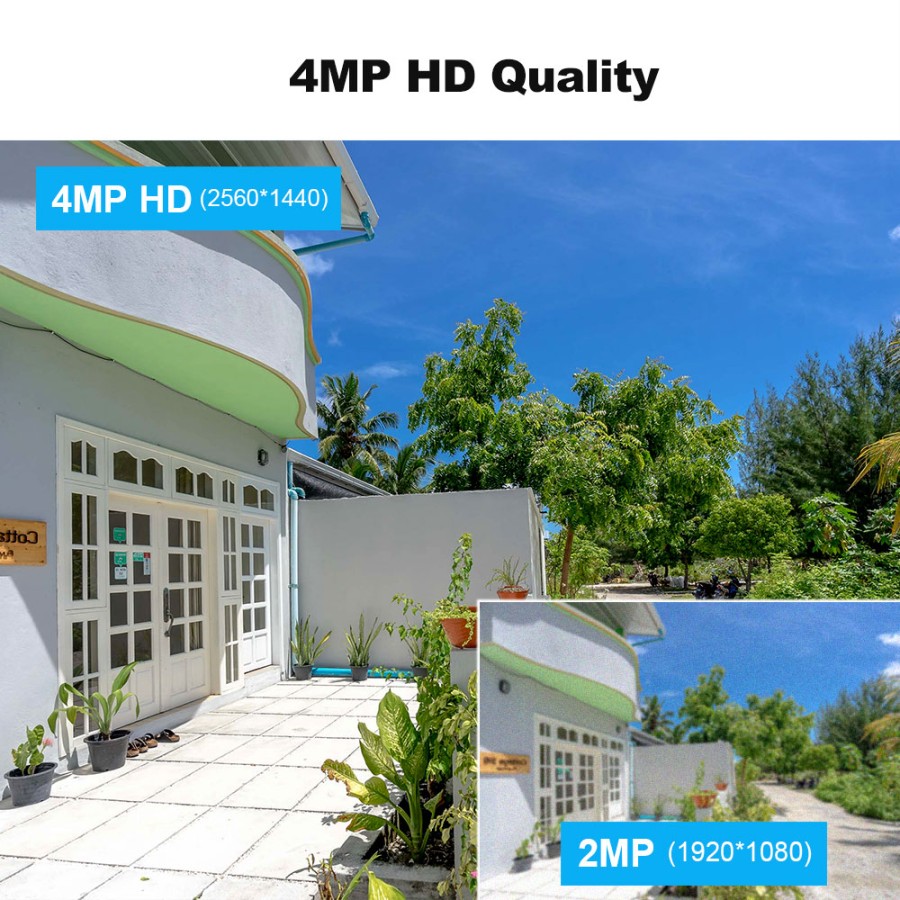 DH008-4MP WiFi Camera IP Wireless: Installazione Rapida, Lunga Durata Batteria