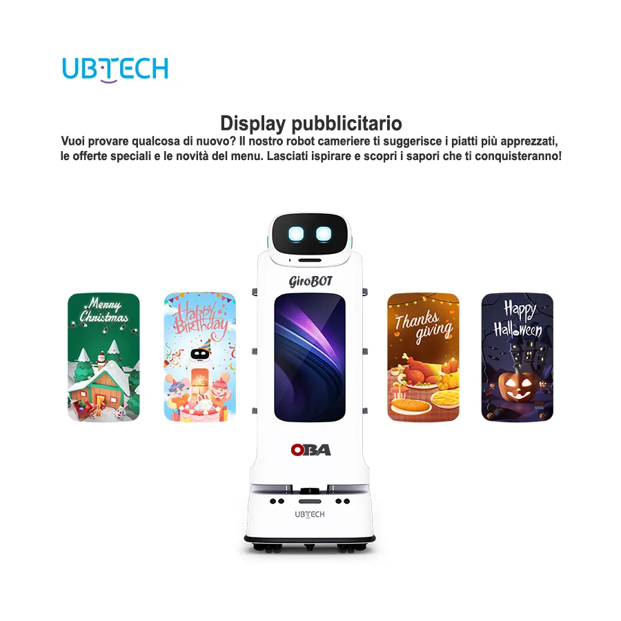 UBTECH GiroBOT-L100 Serving Robot: AI, Wi-Fi, Long Battery Life, Easy to Use