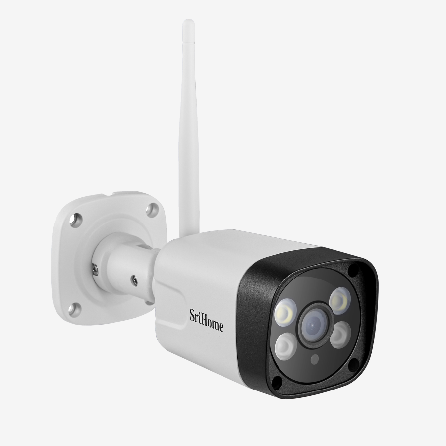REFURBISHED "Secure Your Property with SriHome SH035 WiFi Camera: HD 3.0MP Surveillance with Infrared, Audio,microSD Support"