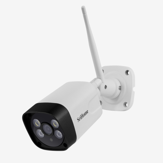 REFURBISHED "Secure Your Property with SriHome SH035 WiFi Camera: HD 3.0MP Surveillance with Infrared, Audio,microSD Support"