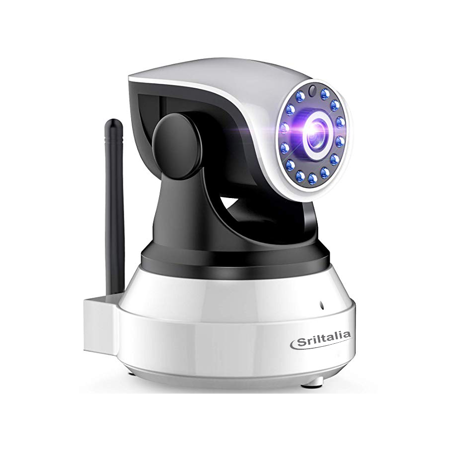 REFURBISHED"Protect Your Home with Sricam SP017 Full HD 1080P Wi-Fi Indoor Camera - Motion, Night Vision, Audio & SD Card"