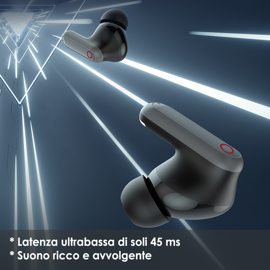 Auricolari Bluetooth 5.3 Cuffie Wireless In Ear Stereo ENC Cancellazione Rumore  30 Ore Sport IPX4 Impermeabile